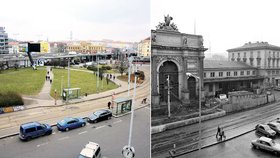 Před třiceti lety se na pražském Těšnově ozval výbuch. Nádražní budova z roku 1875 se za pár vteřin sesula k zemi.