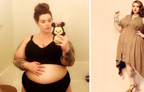 XXL modelka Tess Holliday je v osmém měsíci těhotenství, a není to vidět!