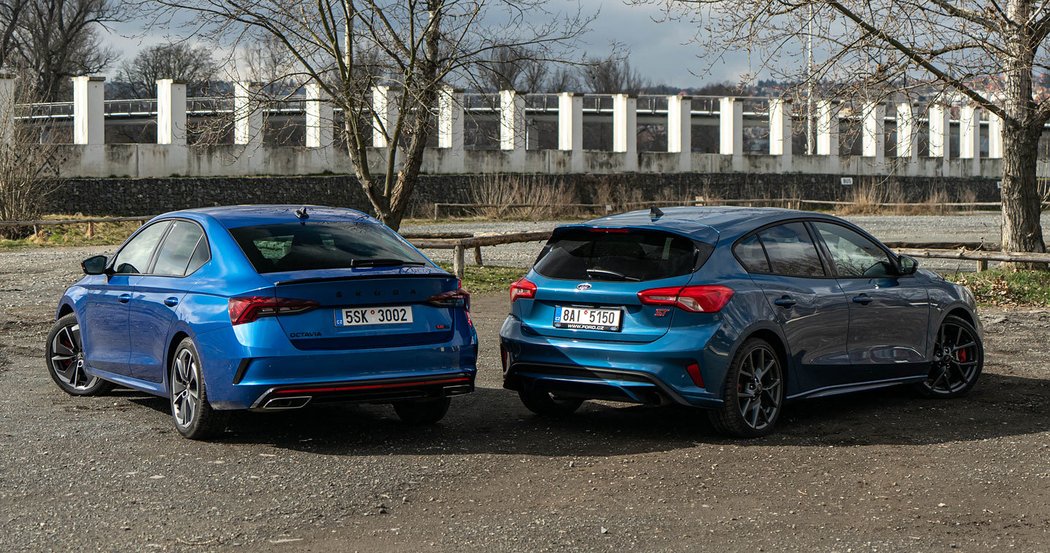 Ford Focus ST Plus 2.3 EcoBoost/206 kW vs. Škoda Octavia RS 2.0 TSI/180 kW