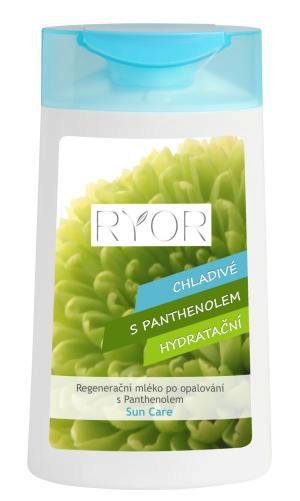 Regenerační mléko po opalování s panthenolem Ryor, 135 Kč (200 ml). Koupíte v drogéricíh nebo na www.ryor.cz