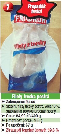 Filety treska pestrá