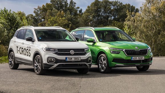 TEST Škoda Kamiq vs. Volkswagen T-Cross – Koncernový duel na zvýšených chůdách