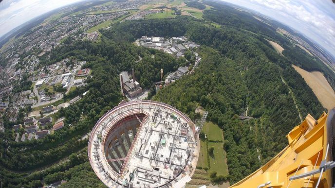 Testovací věž firmy ThyssenKrupp