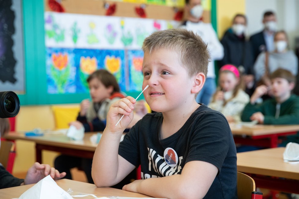 Testování dětí v českých školách (duben 2021)