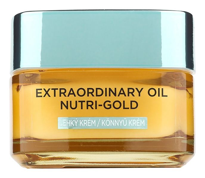 Lehký vyživující olejový krém Extraordinary Oil Nutri-Gold, L’Oréal Paris, 249 Kč/50 ml