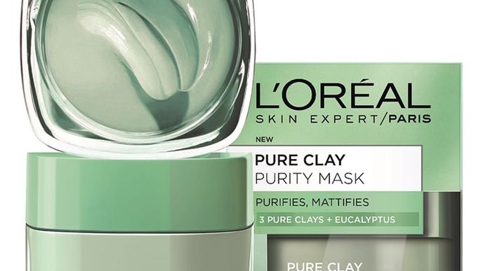 Čistící zmatňující maska Pure Clay, L'Oréal Paris, 279 Kč/50 ml