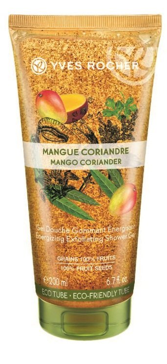 Sprchový gel s peelingem Mango & koriandr Yves Rocher, 99 Kč (200 ml)