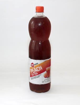 AH Basic Peach Ice Tea* kostek cukru v litru: 19,3 jeden sáček na víc než 5 l