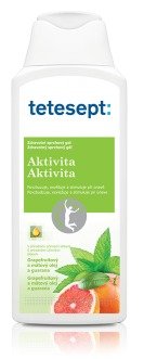 Tetesept Aktivita, zdravotní sprchový gel, 50 Kč (250 ml), koupíte v síti drogerií nebo v prodejnách Tesco