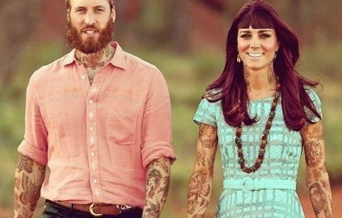 Potetovaní Kate a William: vypadají jako hipsteři!