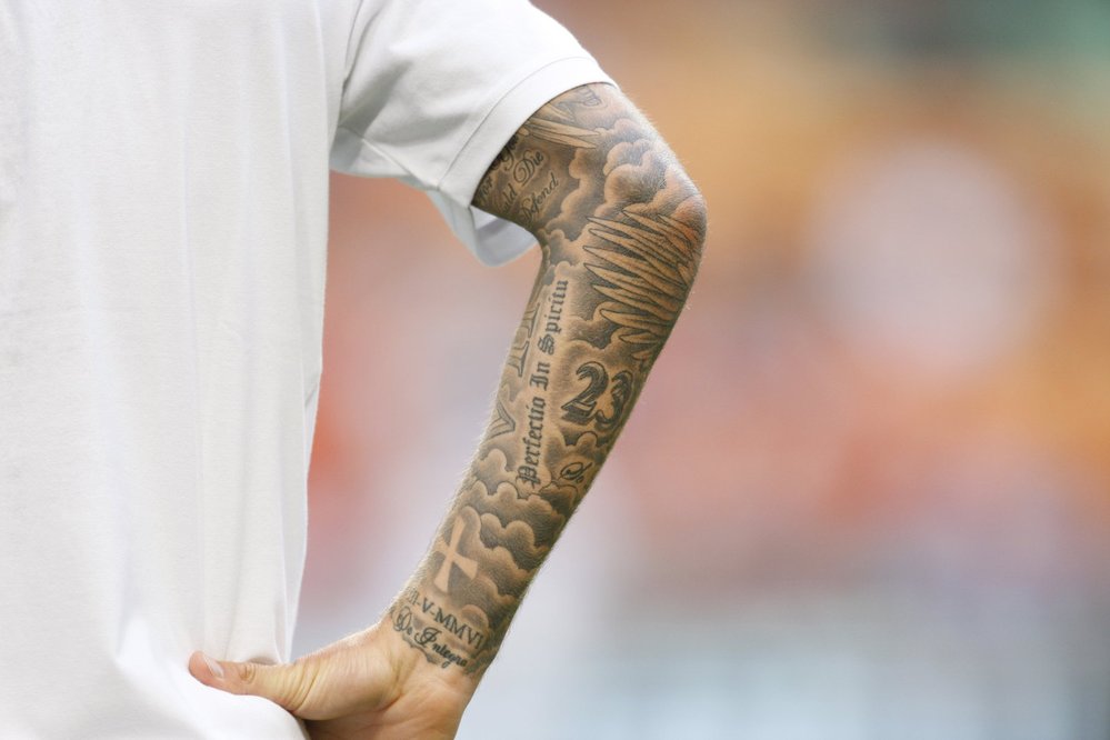 Detaily tetování Davida Beckhama
