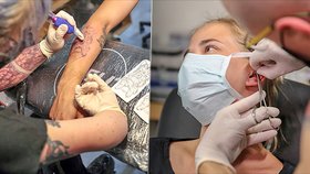 Tetovací salony po karanténě opět otevřely. První zákazníky přivítala přísná opatření