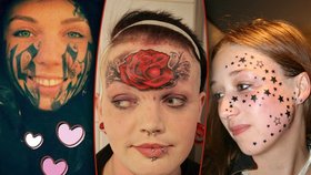 Šílený umělec: Tetováním ničí obličeje krásných dívek