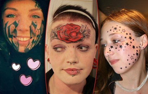 Šílený umělec: Tetováním ničí obličeje krásných dívek