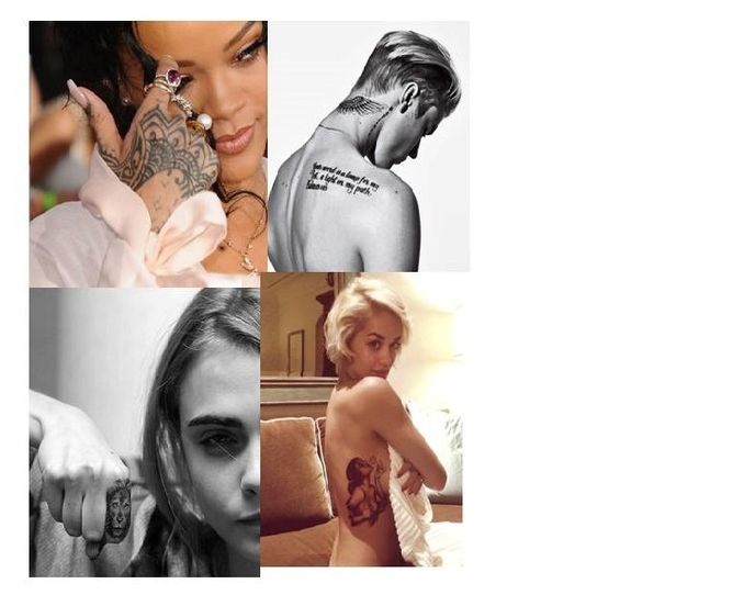 Celebrities tatoos