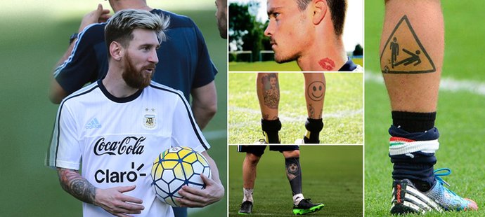Nejšílenější tetování fotbalistů