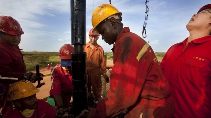těžba ropy v Jižním Súdánu