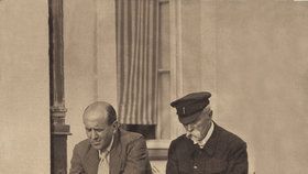 Jan Masaryk (†61) se svým otcem TGM.
