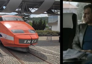 Legendární TGV PSE 16 je nyní v Brně, proslavil ho Jean Paul Belmondo.