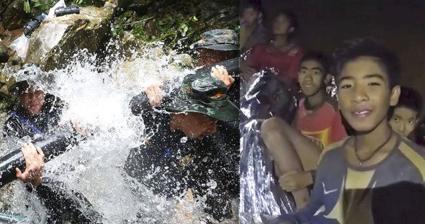 Celý svět sleduje záchranu malých fotbalistů a jejich trenéra z jeskyně v Thajsku