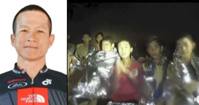 Při záchranných akcích v zatopené jeskyni, v níž je v Thajsku už 13 dní uvězněno 12 chlapců a jejich trenér, dnes zemřel bývalý člen thajského námořnictva Saman Kunan. Během noční akce přepravil do jeskyně kanystry s kyslíkem, na zpáteční cestě však ztratil vědomí (6.7.2018).