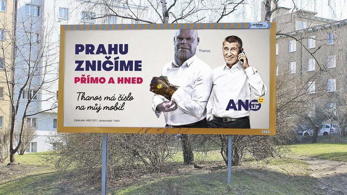 Thanos má taky číslo na Babiše