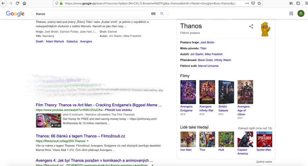Jak se stát Thanosem na Googlu? 5. …a sleduj!