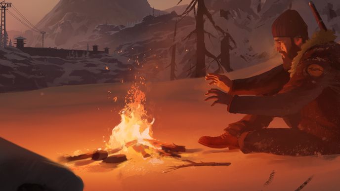 Survival videohra The Long Dark - ilustrační grafika