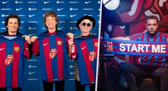 Spojení Barcy a Rolling Stones? Klub ukázal dresy pro El Clásico s kultovním logem kapely