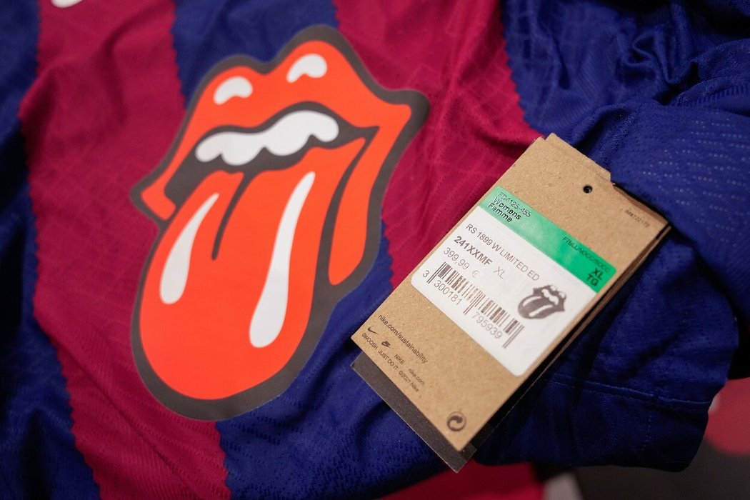 O limitované dresy Barcelony s logem Rolling Stones je nebývalý zájem…