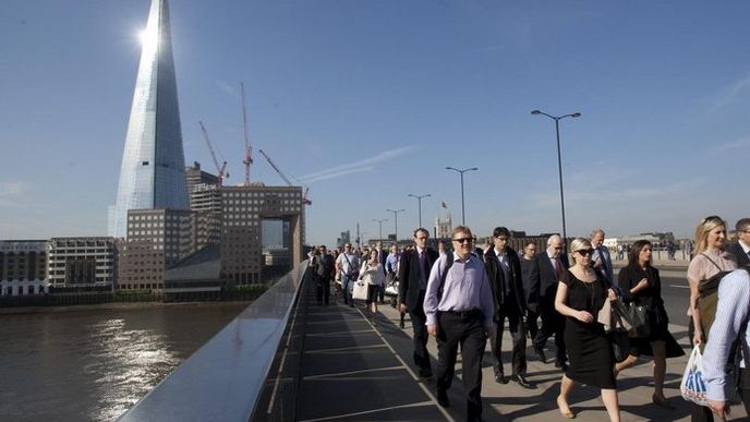 The Shard v Londýně (architekt Renzo Piano)