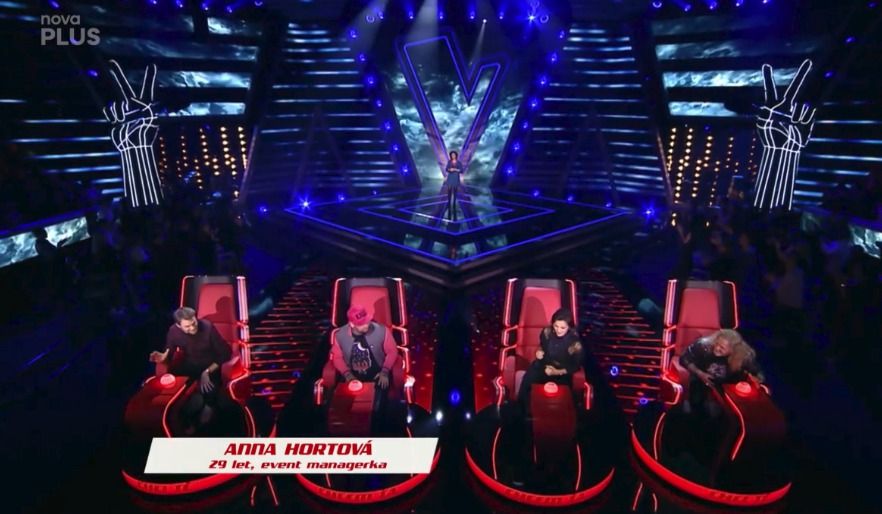 Porota The Voice se neotočila během vystoupení Anny Hortové.