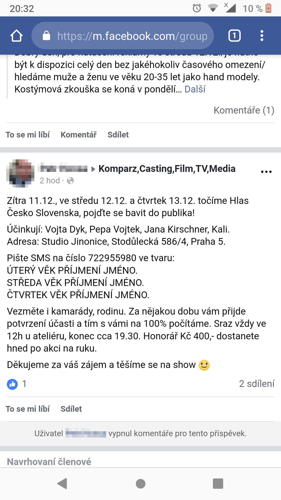 Pozvánka na casting