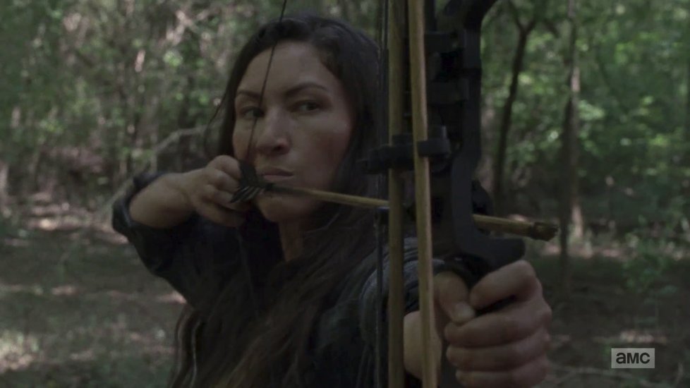 Záběry z 10. epizody deváté řady seriálu The Walking Dead nazvané Omega