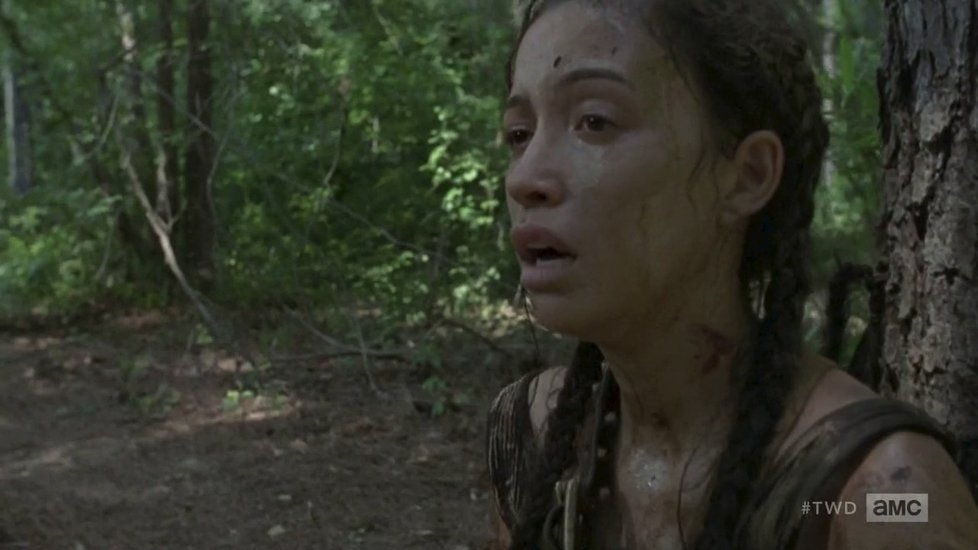 Záběry ze seriálu The Walking Dead