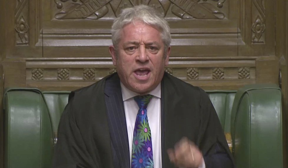 Předseda dolní sněmovny britského parlamentu John Bercow.