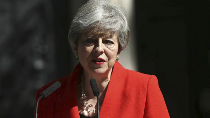 Theresa Mayová oznámila rezignaci na post předsedy Konzervativní strany