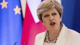 Britská premiérka Theresa May na summitu EU