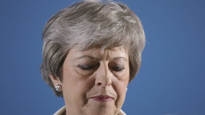 Britská premiérka Theresa Mayová vystoupila na sjezdu velšských konzervativců, (3.05.2019).