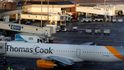 Letada CK Thomas Cook na letišti v anglickém Manchesteru