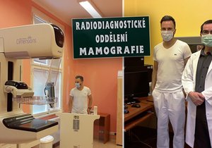 Vedoucí mamografického centra Thomayerovy nemocnice László Both (vpravo) a přednosta onkologické kliniky Tomáš Büchler (vlevo).