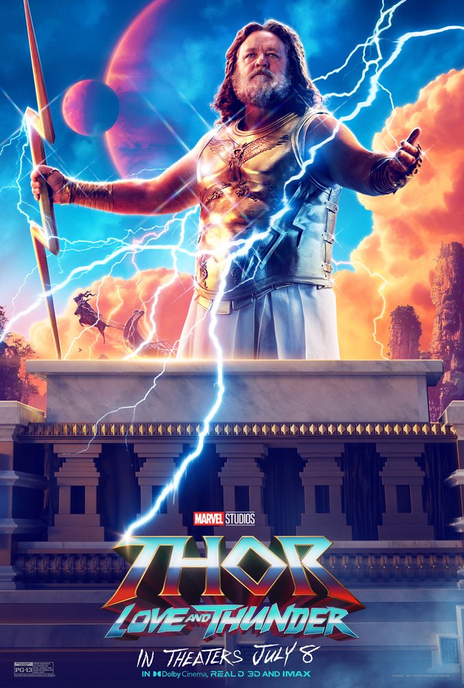 Zeus ve filmu Thor: Láska jako hrom