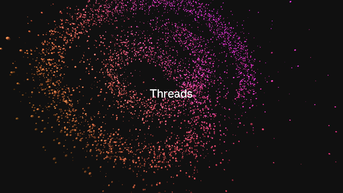 Webová stránka aplikace Threads zatím vypadá takto.