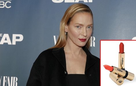 Uma Thurman nedá bez rtěnky ani ránu. Do rtěnek už investovala miliony!