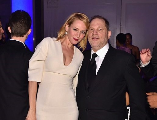 Uma Thurman s Harveym Weinsteinem.