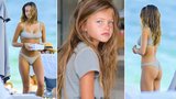 Někdejší nejkrásnější holčička Thylane Blondeau: Sexy mlsání na pláži!