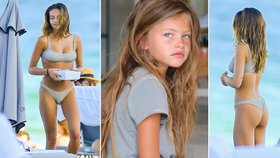 Někdejší nejkrásnější holčička Thylane Blondeau: Sexy mlsání na pláži!