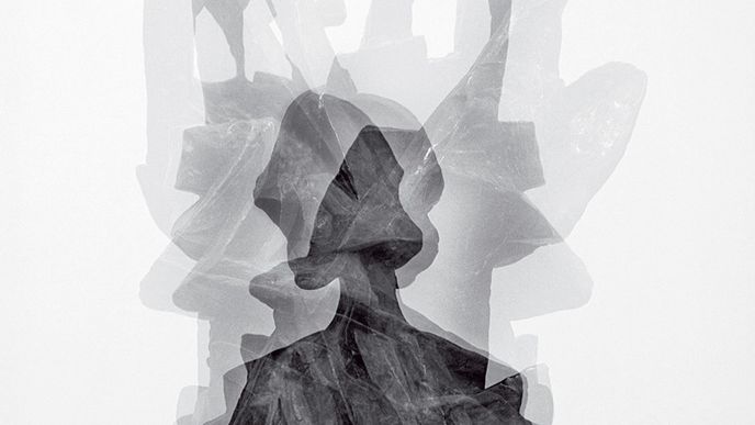 JIŘÍ THÝN: Prostor abstrakce 3, 2011, černobílá fotografie, 130 x 100 cm
