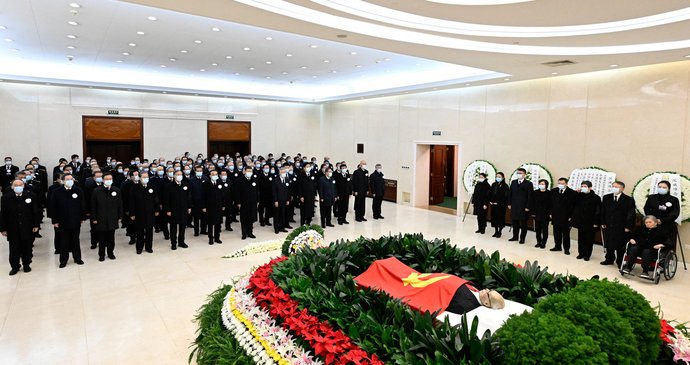 They buried the late former president Jiang Zemin in China