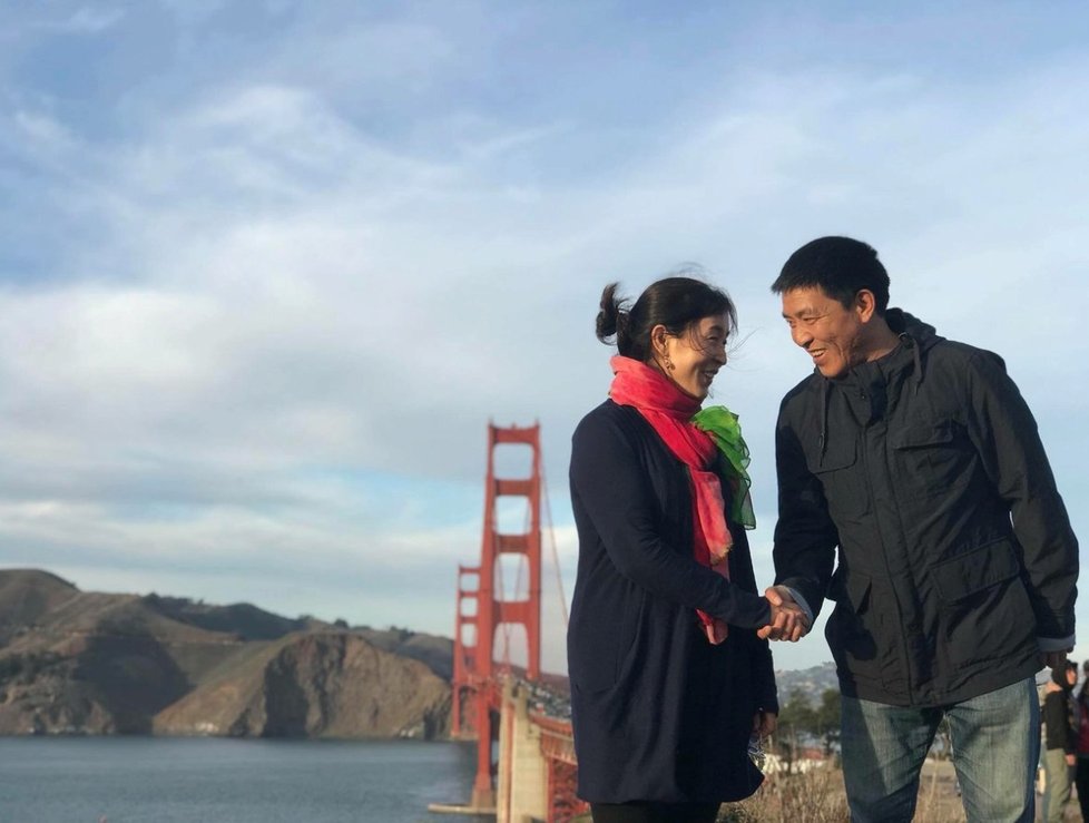 Tibetský filmař a režisér Dhondup Wangchen s manželkou